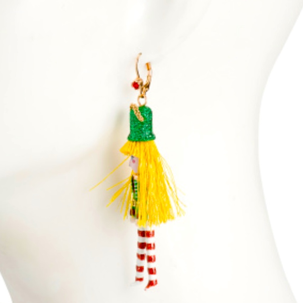 New Betsey Johnson Christmas Nutcracker Mismatched Earrings - Picture 3 of 6